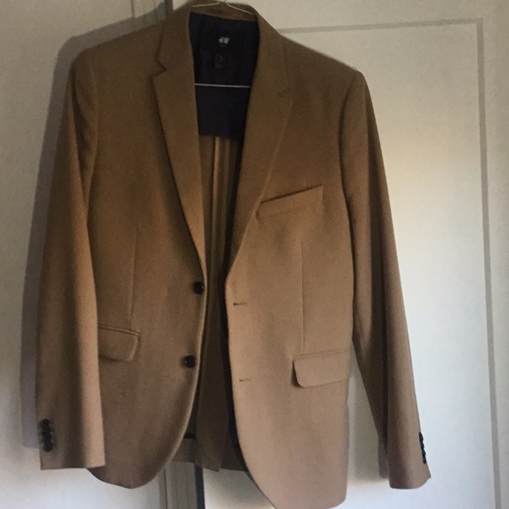 H&M slim tan blazer size 38R